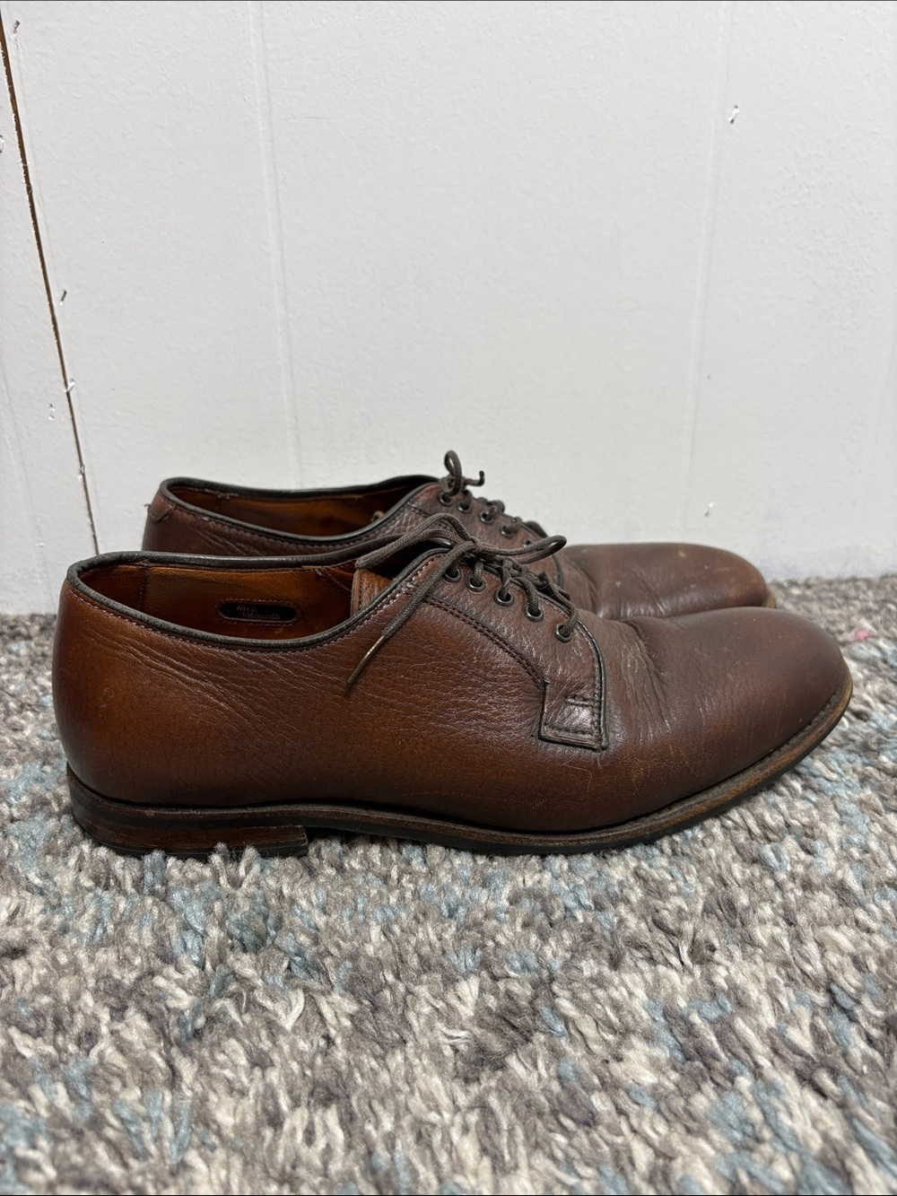 Allen Edmonds Shoes Mens 9 San Marco Oxfords Brown Leather Career Office